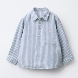 Zara Kids Striped Soft Touch Button Down Shirt